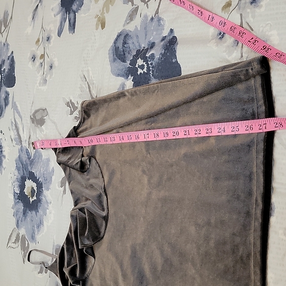 Old Navy Soft Velvety Dark Grey Tank Top - Picture 8 of 8